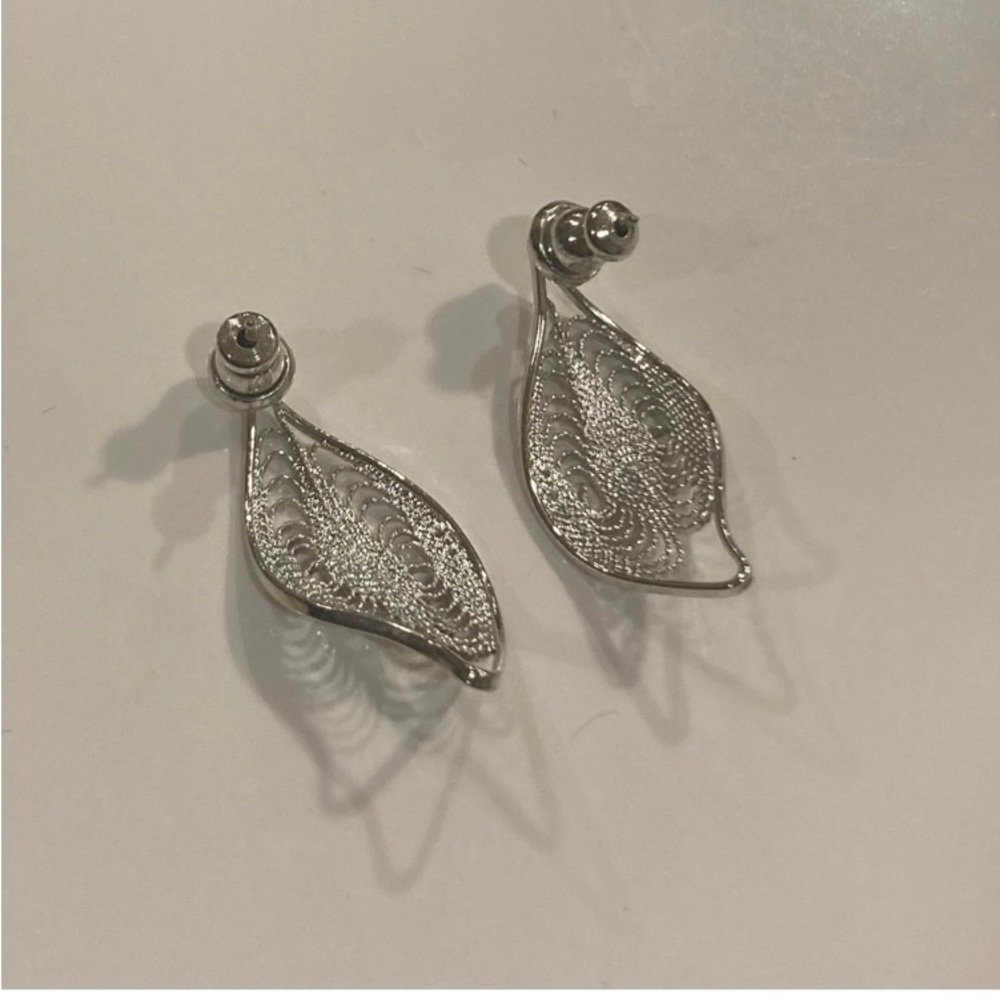 Silver earrings